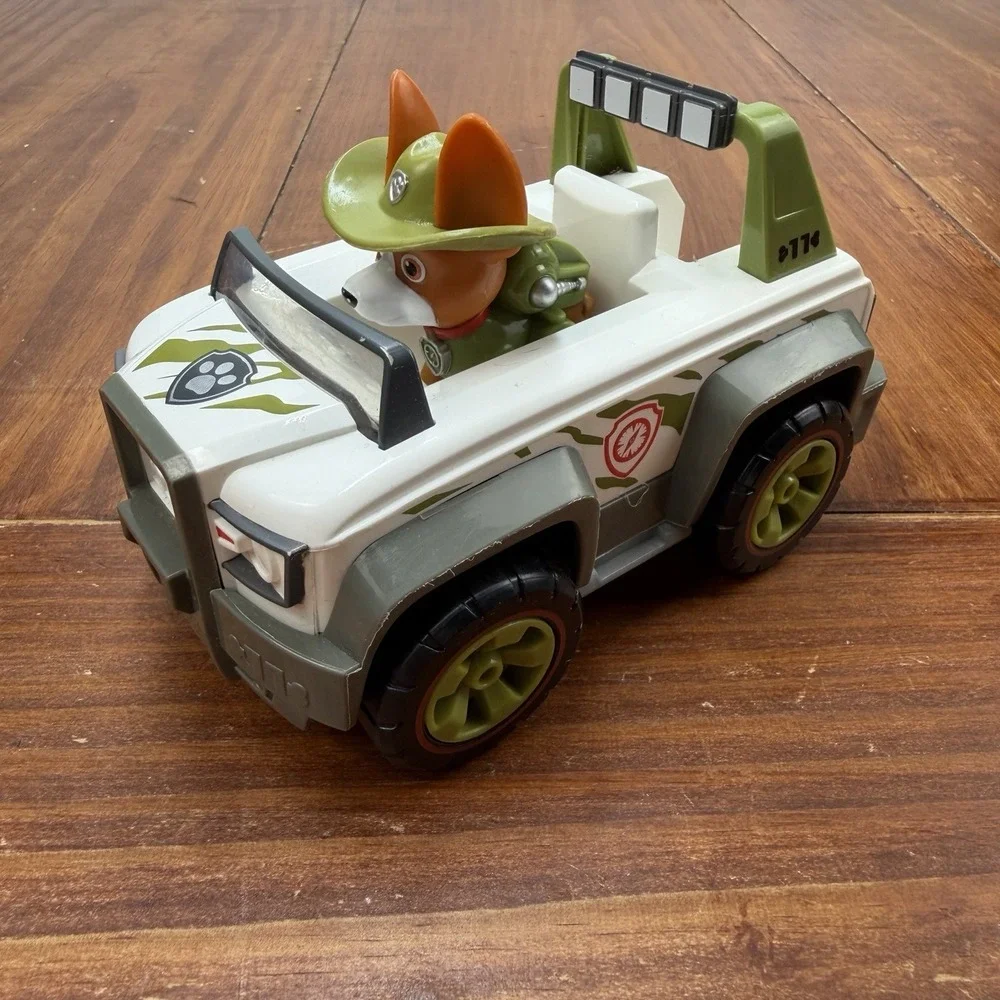 Paw Patrol Tracker Vehicle Jungle Cruiser Rescue Jeep w/Figure